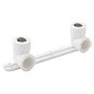 Угольник установочный двойной ПП 20-1/2'' PN 25 с внутренней резьбой белый РТП 10701 купить в Краснодаре | "Проконсим"