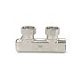 Узелы нижнего подключения VARMEGA VM139 DN20 угловой двухтрубный 3/4''x3/4'' евроконус, перекрёстный муфта-штуцер купить в Краснодаре | "Проконсим"