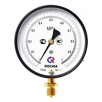 Манометр Росма ТМ-610 РМТИ.00 точных измерений, 150мм, 0-0.1МПа, резьба G1/2'' радиальный, класс точности 0.6 купить в Краснодаре | "Проконсим"
