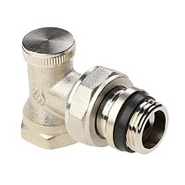Клапан радиаторный настроечный DN 15 PN 10 угловой с уплотнением, под шестигранник MVI TR.111.04 купить в Краснодаре | "Проконсим"