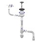 Сифон для мойки Unicorn В425P, 40х50 гибкий отвод, 3 1/2'' х40 чаша из нержавеющей стали, прямоугольный перелив купить в Краснодаре | "Проконсим"