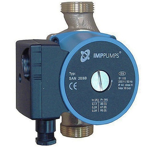 Насос циркуляционный с мокрым ротором SAN 25/40-130 75Вт 1х220В 3-скор. резьбовой PN10 65C IMP PUMPS купить в Краснодаре | "Проконсим"