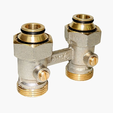 Узел нижнего подключения Vekotrim DN 15 PN 10 прямой двухтрубный 20-3/4'' под евроконус, муфта купить в Краснодаре | "Проконсим"