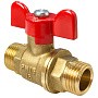 Кран латунный шаровой Valfex.219.LB1 11Б27фт1М DN 15 PN 40 штуцер-штуцер бабочка купить в Краснодаре | "Проконсим"