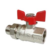 Краны латунные шаровые усиленные 11Б27фт1М DN 15-25 PN 40-63 бабочка американка Valfex Premium.227.NB1 купить в Краснодаре | "Проконсим"
