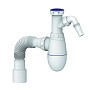 Сифон для мойки Unicorn В520V, 40х50 гибкий отвод, 1 1/2'' х40 с отводом для стиральной машины преходник 40х32 купить в Краснодаре | "Проконсим"