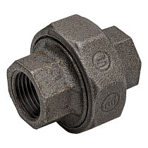 Американки чугунные DN 15-50 PN 16 муфта-муфта с плоской прокладкой Fittex Plus купить в Краснодаре | "Проконсим"