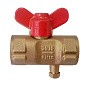 Кран латунный шаровой 11Б27п(М)1 DN 15 PN 16 трёхходовой под манометр G1/2"-М20х1,5 муфта-муфта бабочка Пензапромарматура купить в Краснодаре | "Проконсим"