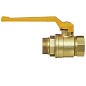 Кран латунный шаровой газовый 11Б27п DN40 PN40 рычаг муфта-штуцер БАЗ Standart купить в Краснодаре | "Проконсим"