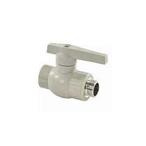 Краны шаровые ПП DN 20-32 PN 25 комбинированные с наружной резьбой серые Valfex  купить в Краснодаре | "Проконсим"