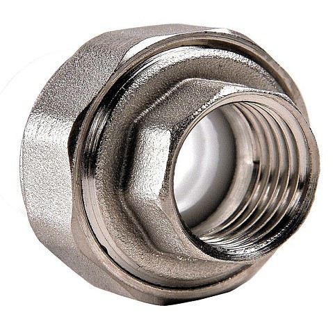 Муфта ПП разьемная 50-1 1/2'' PN 25 раструбная белая РВК купить в Краснодаре | "Проконсим"