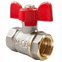 Кран латунный шаровой Valfex Optima.217.NLB1 11Б27фт1М DN 15 PN 25 никелированный муфта-муфта бабочка купить в Краснодаре | "Проконсим"