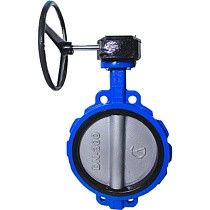 Затворы поворотные дисковые 32ч301р DN 250 PN 10-16 межфланцевые с редуктором ЛМЗ Семенов купить в Краснодаре | "Проконсим"
