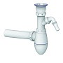 Сифон для мойки Unicorn В310V, 40х40 прямой отвод, 1 1/2'' х40 чаша из нержавеющей стали с отводом для стиральной машины купить в Краснодаре | "Проконсим"