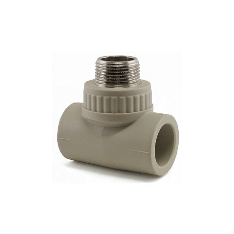 Тройник комбинированный НР VALFEX 25x25 PN 25 G-1/2'' НР серый купить в Краснодаре | "Проконсим"