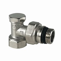 Клапан для радиаторов VALFEX VF.019.NN, PN-10, угловой с дополнительным уплотнением, настроечный купить в Краснодаре | "Проконсим"