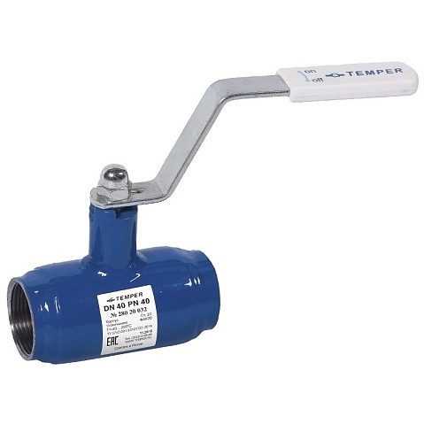 Краны стальные шаровые DN 40-50 PN 40 полнопроходные с внутренней резьбой Temper серия 290 купить в Краснодаре | "Проконсим" Краны стальные шаровые DN 40-50 PN 40 полнопроходные с внутренней резьбой Temper серия 290 купить в Краснодаре | "Проконсим"