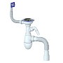 Сифон для мойки Unicorn В435V, 40х50 гибкий отвод, 3 1/2'' х40 с отводом для стиральной машины, прямоугольный перелив купить в Краснодаре | "Проконсим"