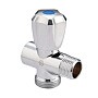 Вентиль латунный проходной MVI BV.461 DN 15 +отверстие 20 PN 10 хромированный муфта-штуцер маховик купить в Краснодаре | "Проконсим"