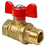 Кран латунный шаровой Valfex.218.LB1 11Б27фт1М DN 15 PN 40 муфта-штуцер бабочка купить в Краснодаре | "Проконсим"