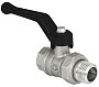 Кран латунный шаровой 11Б27фт1М DN 15 PN 40 никелированный рычаг-американка Valfex.223 DeltaPro купить в Краснодаре | "Проконсим"