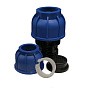 Муфта компрессионная переходная ПНД DN 63-50 PN 16 обжимной для ПЭ труб 20-40гр. Кудиновский трубный завод
