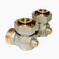 Узел нижнего подключения Vekotrim DN 15 PN 10 угловой двухтрубный 20-3/4'' под евроконус, муфта купить в Краснодаре | "Проконсим"