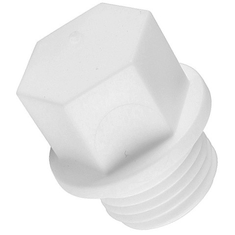 Заглушка резьбовая ПП 15-1/2'' PN 25 с наружной резьбой белая РТП 10555 купить в Краснодаре | "Проконсим"