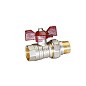 Кран латунный шаровой Temper 88.В-А.12.Б DN 15 PN 40 американка никелированный бабочка купить в Краснодаре | "Проконсим"