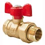 Краны латунные шаровые 11Б27фт1М DN 15-20 PN 25 бабочка американка Valfex Optima.227.LOB1 купить в Краснодаре | "Проконсим"