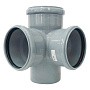 Крестовина ПП для канализации двухплоскостная DN 110-110 90гр.отводы 110 универсальные с уплотнительным кольцом РТП купить в Краснодаре | "Проконсим"