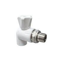 Краны шаровые ПП DN 20-25 PN 25 для радиатора угловые белые Valfex купить в Краснодаре | "Проконсим"