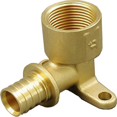 Угольник латунный для PEX труб 16-1/2'' PN 10 под надвижную гильзу с внутренней резьбой ONE PLUS купить в Краснодаре | "Проконсим"