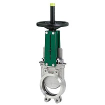 Задвижки чугунные шиберные DN 50-500 PN 4-10 межфланцевые до 80 гр. Tecofi VG4400 (VG3400) ножевые гильотинного типа