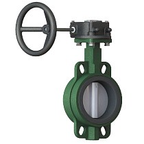 Затворы чугунные дисковые DN 40-600 PN 16 межфланцевые с чугунным диском с редуктором GALA Тип.2302H-G купить в Краснодаре | "Проконсим"