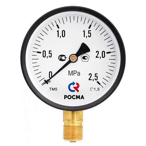 Манометр общетехнический Росма ТМ-510Р.00, до 0,16МПа M20x1,5, 100мм, радиальное присоединение, класс точности 1.5, IP54 купить в Краснодаре | "Проконсим" Манометр общетехнический Росма ТМ-510Р.00, до 0,16МПа M20x1,5, 100мм, радиальное присоединение, класс точности 1.5, IP54 купить в Краснодаре | "Проконсим"