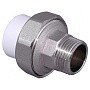 Муфта комбинированная ПП 50-1 1/2'' PN 25 разъёмная с наружной резьбой белая VALFEX  купить в Краснодаре | "Проконсим"