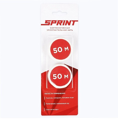 Уплотнительная нить Sprint набор катушек 2х50м, блистер купить в Краснодаре | "Проконсим"