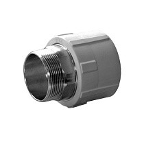 Муфты ПП DN 40-110 PN 25 под ключ с наружной резьбой белые купить в Краснодаре | "Проконсим"