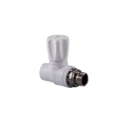 Вентиль для радиатора ПП 20-1/2'' PN 25 прямой с американкой белый РТП 10531 купить в Краснодаре | "Проконсим"