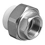 Муфта комбинированная ПП 20-1/2'' PN 25 разъёмная с внутренней резьбой белая VALFEX  купить в Краснодаре | "Проконсим"