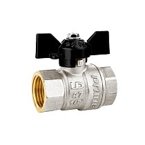 Краны латунные шаровые DN 15-32 PN 25-40 никелированные бабочка муфта-муфта LD Pride 47.300 купить в Краснодаре | "Проконсим"