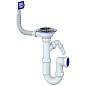 Сифон для мойки Unicorn Y430V, 3 1/2'' х40 без отвода, чаша из нержавеющей стали с отводом для стиральной машины, прямоугольный перелив купить в Краснодаре | "Проконсим"