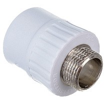 Муфты ПП DN 20-110 PN 25 комбинированные с наружной резьбой белые РТП купить в Краснодаре | "Проконсим"