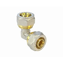 Угольники латунные для PEX труб DN 16-20 PN 10 обжимные никелированные Valfex VF.351.N купить в Краснодаре | "Проконсим"