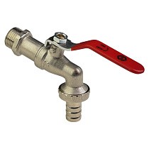 Краны водоразборные DN 15-20 PN 16 никелированные под шланг рычаг MVI (BV.633) купить в Краснодаре | "Проконсим"