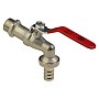 Краны водоразборные DN 15-20 PN 16 никелированные под шланг рычаг MVI (BV.633) купить в Краснодаре | "Проконсим"