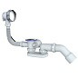 Сифон для ванны Unicorn S101, 40х50 отвод 45гр., 1 1/2'' х40 чаша из нержавеющей стали, круглый перелив купить в Краснодаре | "Проконсим"