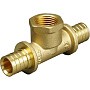 Тройник латунный для PEX труб 20-1/2''-20 PN 10 под надвижную гильзу с внутренней резьбой ONE PLUS купить в Краснодаре | "Проконсим"