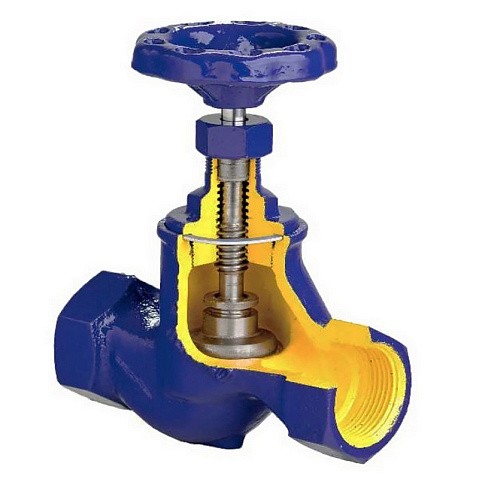 Клапаны запорные DN 10-50 PN 16 чугунные муфтовые Zetkama zGLO.201A купить в Краснодаре | "Проконсим"